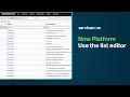 Now Platform Use the list editor