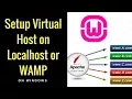 How to Setup Virtual Host on Localhost WAMP Server