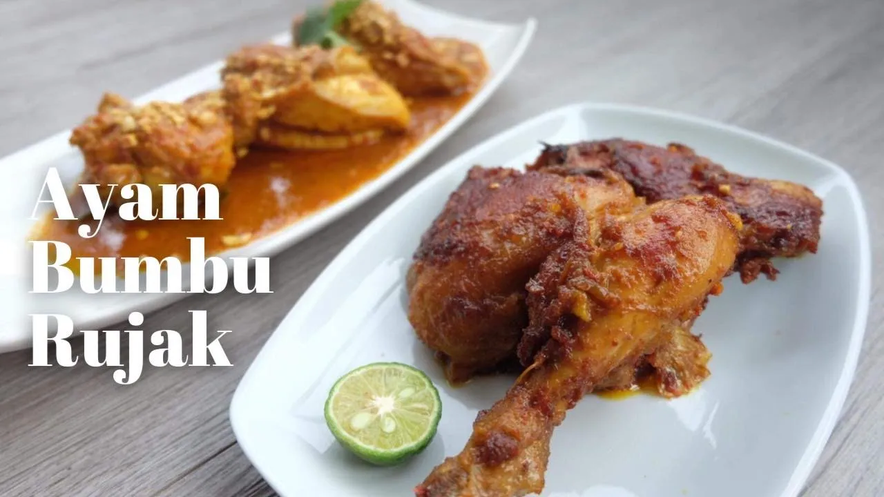 RESEP DAN CARA MEMASAK AYAM BAKAR BUMBU RUJAK ENAK