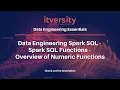 Data Engineering Spark SQL - Spark SQL Functions