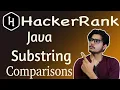 Java Substring Comparisons HackerRank Solution Hackerrank Java Substring Comparisons