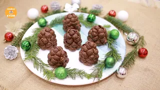 Нежнейшее пирожное "Шишки" к Новогоднему столу. Очень вкусное!