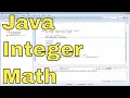 13 - Basic Arithmetic with Integer Variables in Java
