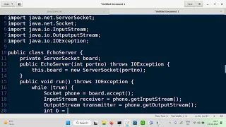 creating EchoServer