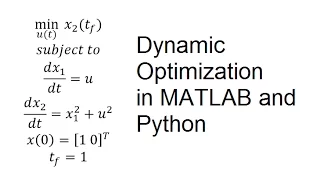 Dynamic Optimization in MATLAB and Python