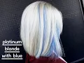 Platinum Blonde With Blue How-to