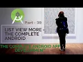 Complete Android App ListView more Part 39 The Complete Android App Development