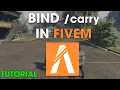 FiveM - How to Bind Carry Command carry Keybind in FiveM Tutorial