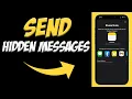 How to Send Hidden Messages on iPhone Secretly Send Messages on iPhone