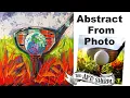 EASY Golf Ball Abstract painting tutorial from Photo LIVE STREAM TheArtSherpa
