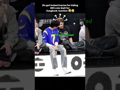 Poor Jin karma came back FAST 😂 #bts