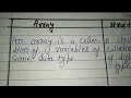 difference between array and structure in c language