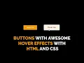 Button Hover Effect HTML CSS Full Tutorial In Hindi Button Hover Effects Code4Education 2K20