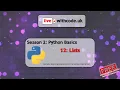 Python Basics Live withcode uk Season 2 Episode 12 Lists