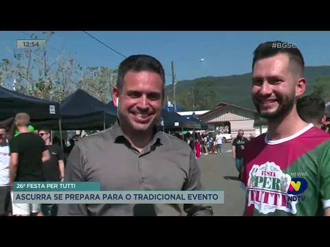 Ascurra se prepara para o tradicional evento da 26ª Festa Per Tutti