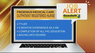 JOB ALERT Fresenius Medical Care in Tyler needs an Outpatient Registered Nurse