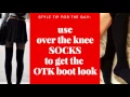 Holiday Outfit- Day 6- Over the Knee SOCKS
