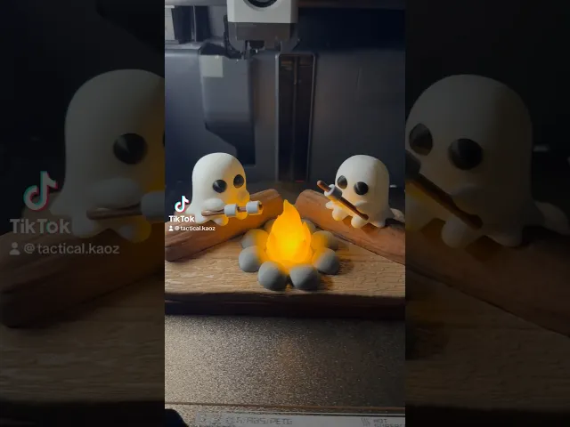 Ghostly Campfire - No supports or AMS - Tea Light video thumbnail