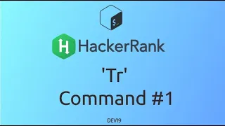 Tr Command HackerRank Linux Shell