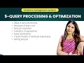 Query Processing Optimization - DBMS Full Course Unit 5