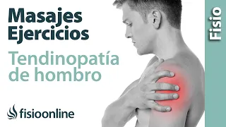 Tendinitis y dolor de hombro - Tratamiento con ejercicios, automasajes y estiramientos