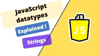 JavaScript Course datatypes in JS - STRING datatype