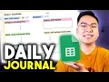 How to Make a DAILY JOURNAL in Google Sheets EASY TUTORIAL