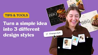 Turn a simple idea into 3 different design styles