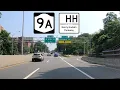 Driving NYC Henry Hudson Parkway New York Route 9A from GW Bridge to Van Cortlandt Park