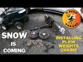 Craftsman Garden Tractor Plow install with Wheel Weights and Chains GT3000 GT4000 GT5000 GT6000