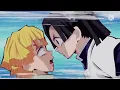 aoi is mad at zenitsu for stealing shinobu fish demon slayer