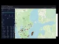 CSV Map Layer Visualizer demonstration 3 - Runes Swedish Cities