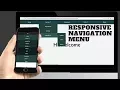 Responsive Mobile Dropdown Navigation Tutorial Web Design Tutorial