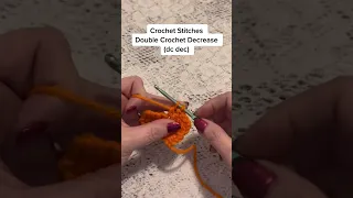 How to do a Double Crochet Decrease dc dec crochet tutorial