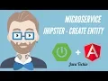 Microservice - Creating an entity