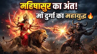 🔱 माँ दुर्गा का महायुद्ध 😱 महिषासुर का अंत | जब रणभूमि में उतरीं आदिशक्ति माँ दुर्गा 🚩🔥 #MaaDurga