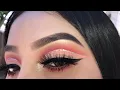 Peachy Red Glitter Cut Crease Jocy Reyes