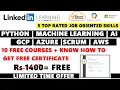 Linkedin Learning Free Course with Certificate GCP Azure Python ML AI Scrum AWS