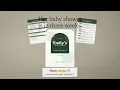 The Printable Baby Shower Kit Four Sheets That Fill Themselves In