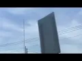 Radar tower and tall TV towers in South Bend Indiana on day mode