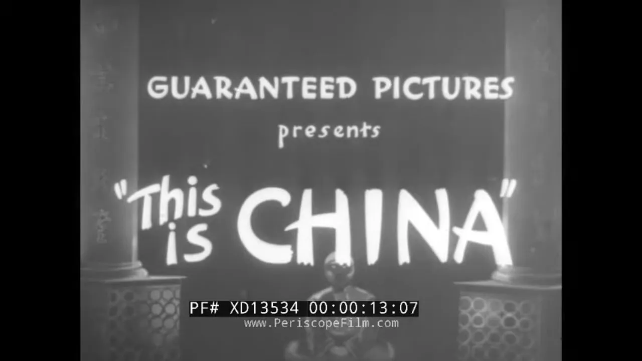 " THIS IS CHINA " 1937 DOCUMENTARY FILM  ABOUT JAPANESE INVASION OF CHINA YANGTZE VALLEY XD13534