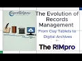 The Evolution of Records Management From Clay Tablets to Digital Archives