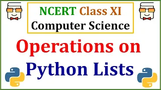 Operations on Python Lists Concatenation Repetition Membership and Slicing