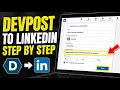 How to update your LinkedIn profile with Devpost hackathon proof - Step By Step