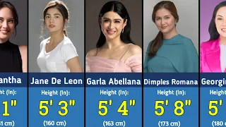  filipina actresses height comparison