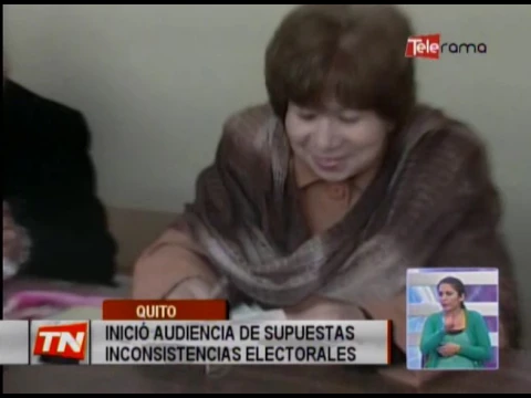 Inició audiencia de supuestas incosistencias electorales
