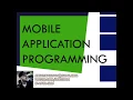 Mobile App Programming - Week 4