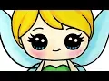 Tinkerbell Coloring Pages for Kids Learn Colors