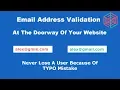 jQuery Tutorial - Email Validation Check email address format