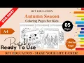 1025 FREE Autumn Season Coloring Pages For Kids Color and Learn 5 Pages